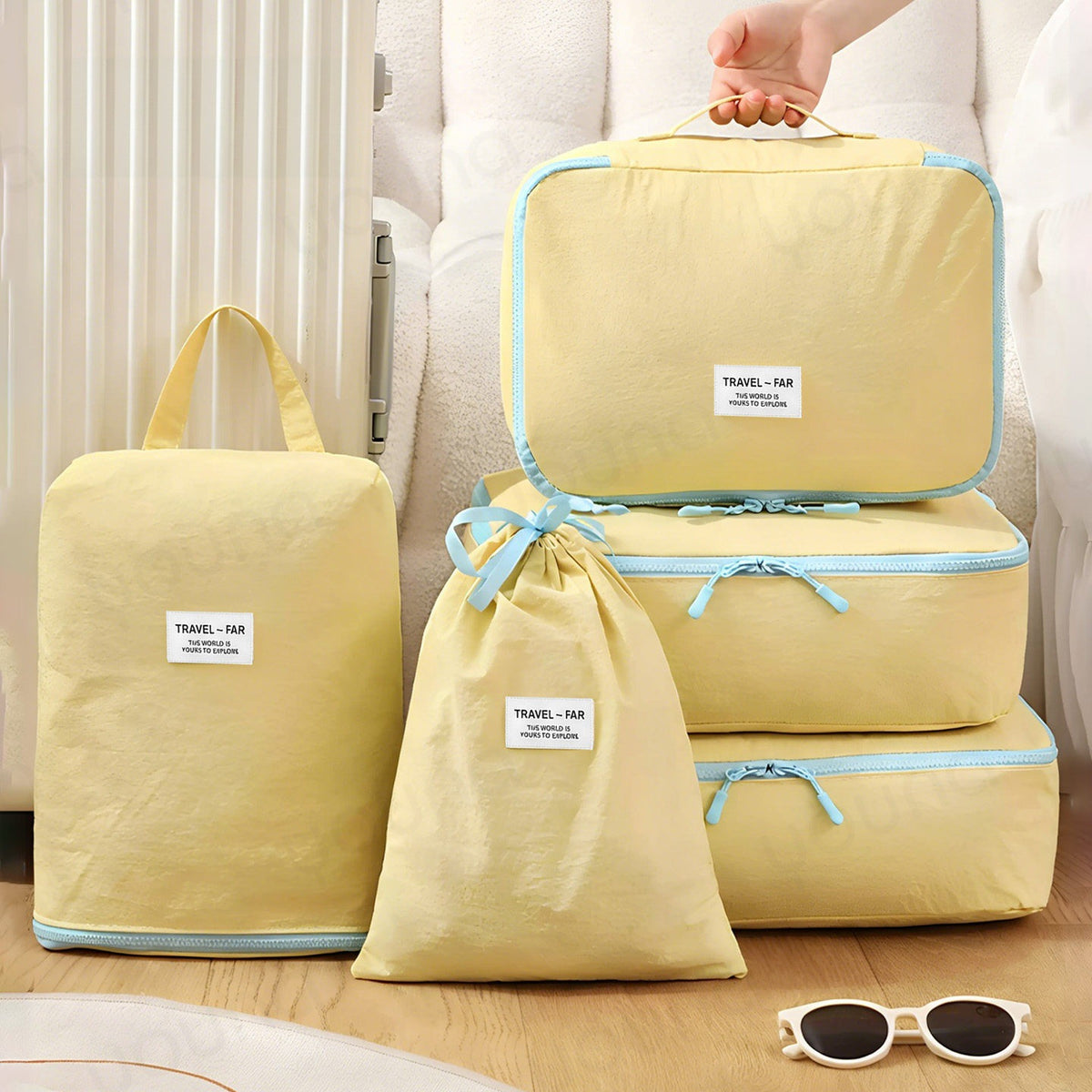 Travel storage bag, waterproof business trip luggage clothing organizer bag, underwear and socks sorting bag - image 1