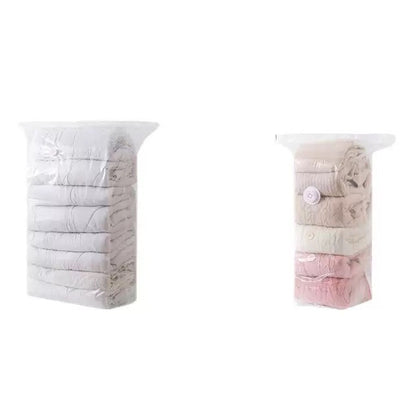 Thickened vacuum compression bag without air extraction, easy to press for storage, large capacity, space-saving, transparent and visible storage bag - image 5