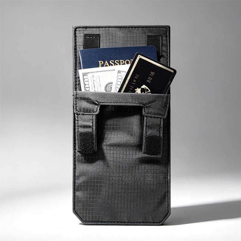In-stock RFID anti-scan invisible waist bag, travel passport bag, document pouch, anti-scan protection for mobile phones when traveling abroad - image 3