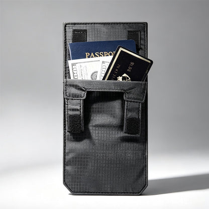 In-stock RFID anti-scan invisible waist bag, travel passport bag, document pouch, anti-scan protection for mobile phones when traveling abroad - image 3