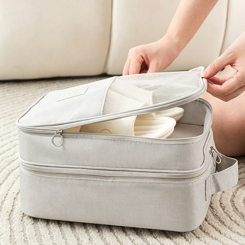 Portable shoe storage bag, waterproof shoe bag, large-capacity travel bag, outdoor shoe bag, portable shoe bag - image 2