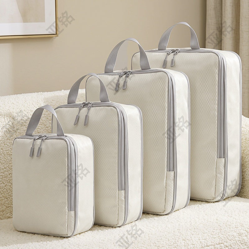 Travel storage bag, portable items, moving four-piece set, clothing and quilt, large-capacity home set, wardrobe compression bag - image 1