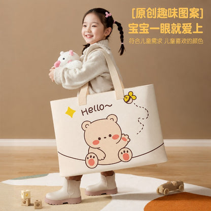 Kindergarten quilt storage bag, thickened large-capacity luggage packing bag for storing quilts, bedding, and clothes, moisture-proof organizer bag - image 2