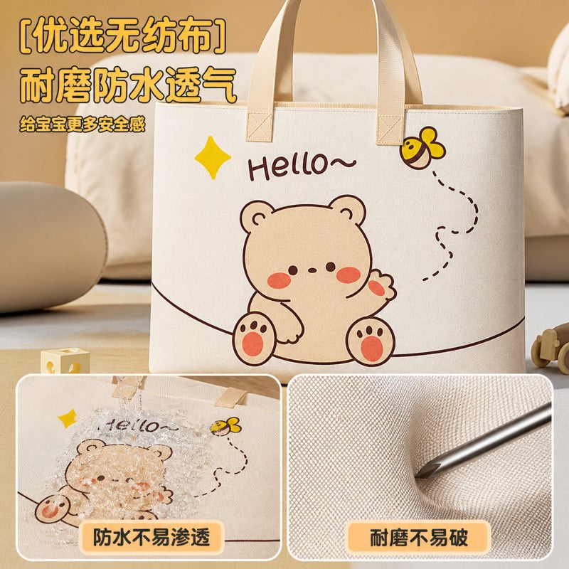 Kindergarten quilt storage bag, thickened large-capacity luggage packing bag for storing quilts, bedding, and clothes, moisture-proof organizer bag - image 3