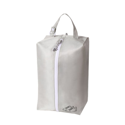 Travel shoe storage bag with dual compartments, can be hung on luggage for business trips and travel, dustproof shoe bag - image 5