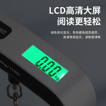 Portable luggage scale, mini electronic scale, multifunctional hand-held scale, T-type 50kg outdoor travel scale - image 3