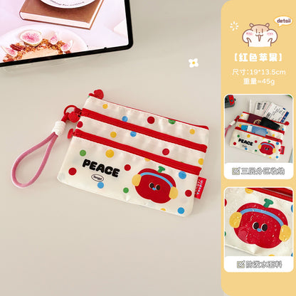 Card holder, document organizer, travel ticket, overseas ID card, passport document bag, portable large-capacity wallet - image 2