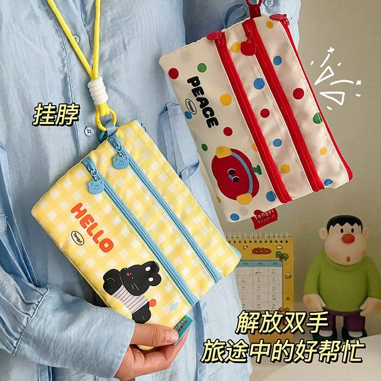 Card holder, document organizer, travel ticket, overseas ID card, passport document bag, portable large-capacity wallet - image 4