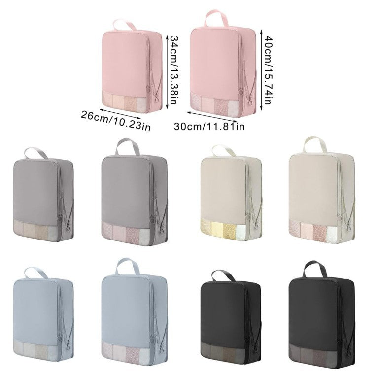 Compression storage bag made of memory fabric, luggage clothing organizer, portable storage set for business trips - image 2