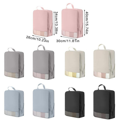 Compression storage bag made of memory fabric, luggage clothing organizer, portable storage set for business trips - image 2