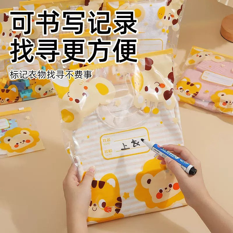 Kindergarten clothing storage bag, essential items for children entering school, waterproof and sealed, for travel classification and organization - image 3