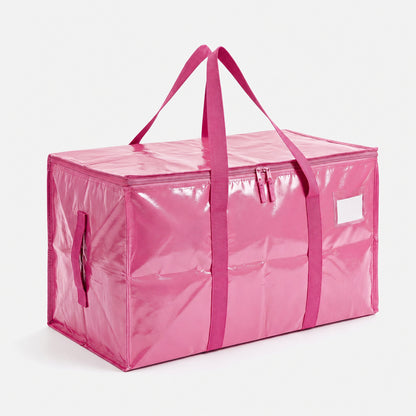 Moving packing bag PP cross-border waterproof thickened transparent woven bag Amazon bestseller large capacity quilt bag - image 2