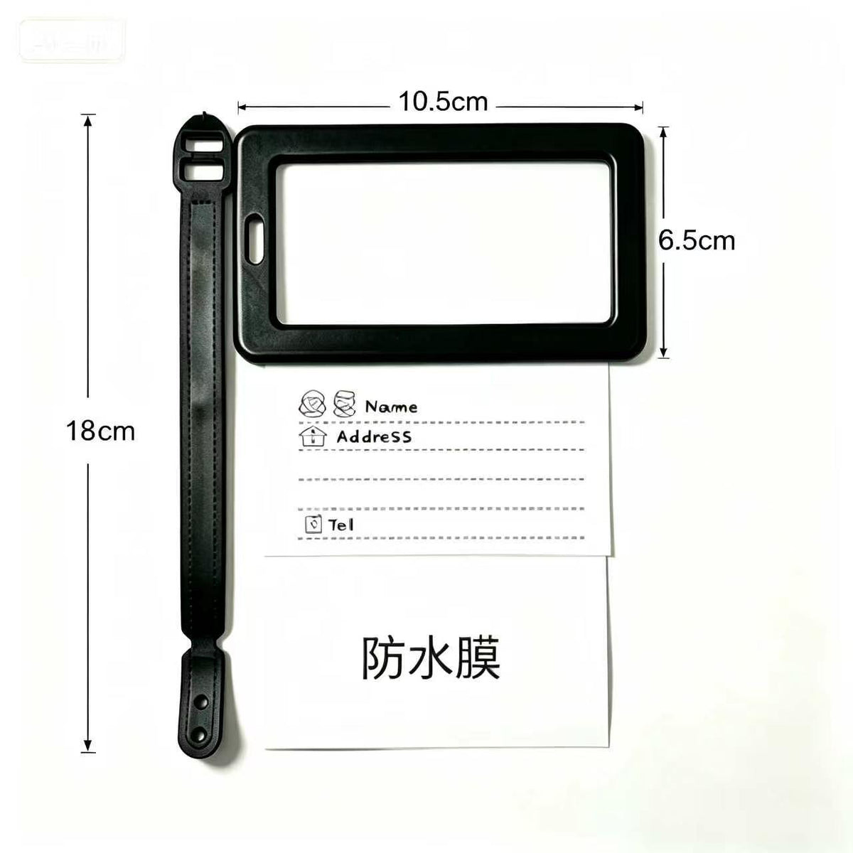 New Soft Pvc Luggage Tag Anti-Lost Writing-On Logistics Identification Boarding Pass Suitcase Black Strap - image 4