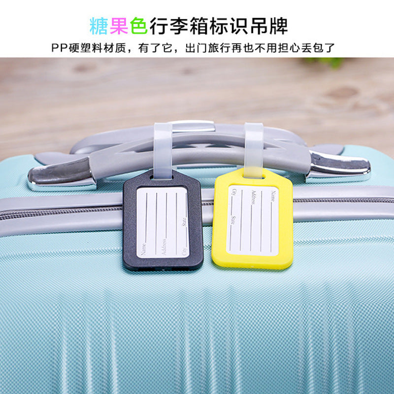 Luggage tag, plastic shipping bag label, tag card holder, boarding tag, outdoor travel tag, direct sales from manufacturer - image 2