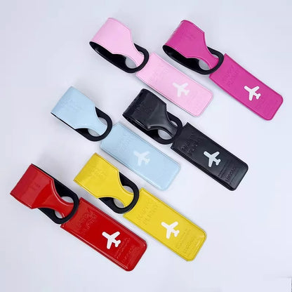 Luggage tag, anti-lost identification tag with lanyard, name tag for suitcase, boarding pass pendant for travel - image 3