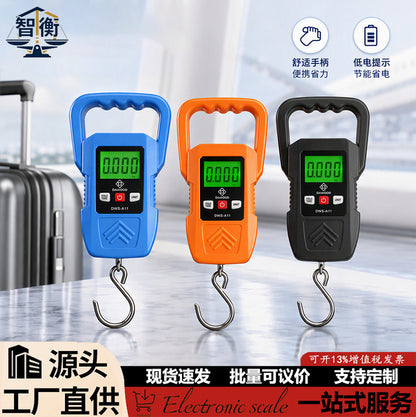 New 60kg portable scale for home use, electronic scale for grocery shopping, large handle, courier scale, hand-pulled hanging scale, portable luggage scale - image 1
