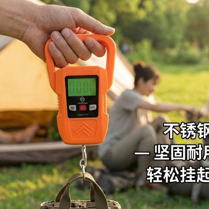 New 60kg portable scale for home use, electronic scale for grocery shopping, large handle, courier scale, hand-pulled hanging scale, portable luggage scale - image 4