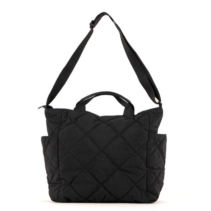 Quilted top handle crossbody