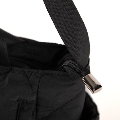 Quilted top handle crossbody