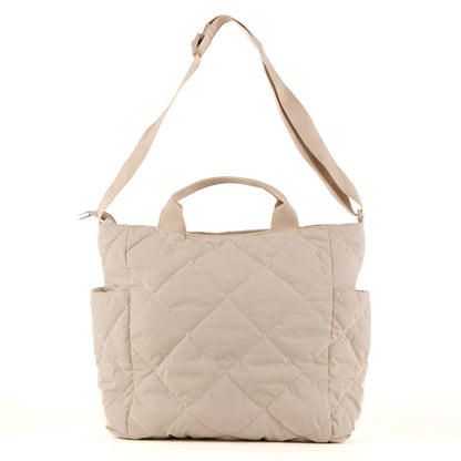 Quilted top handle crossbody