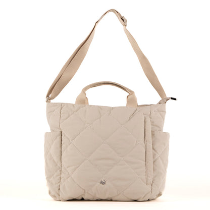 Quilted top handle crossbody