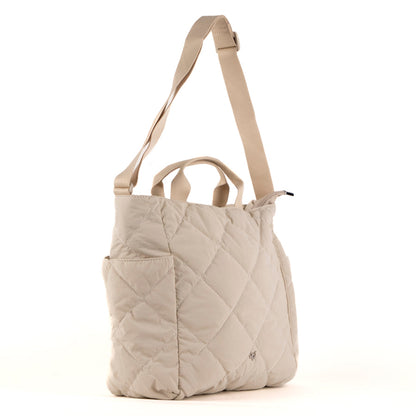 Quilted top handle crossbody