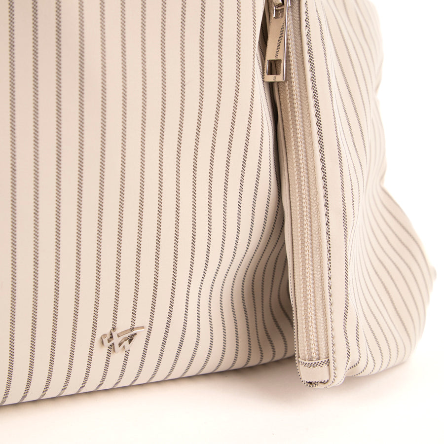Striped hobo bag
