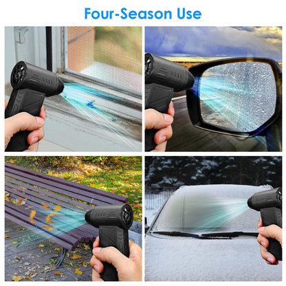 Rechargeable Compressed Air Duster with LED Light | Cordless Keyboard & Electronics Cleaner