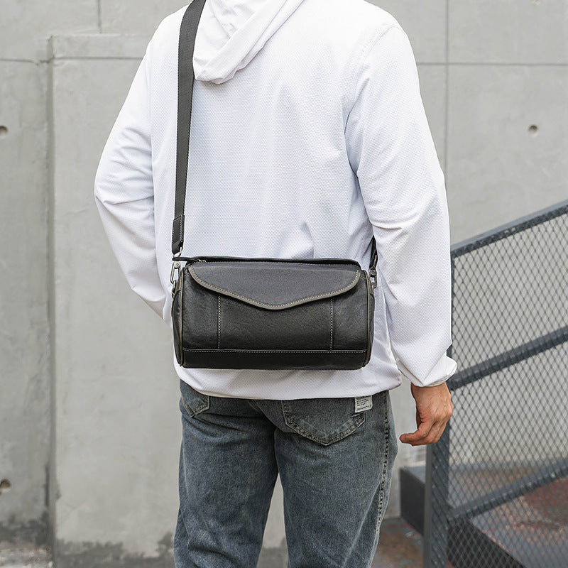 Vintage Leather Travel Crossbody Bag