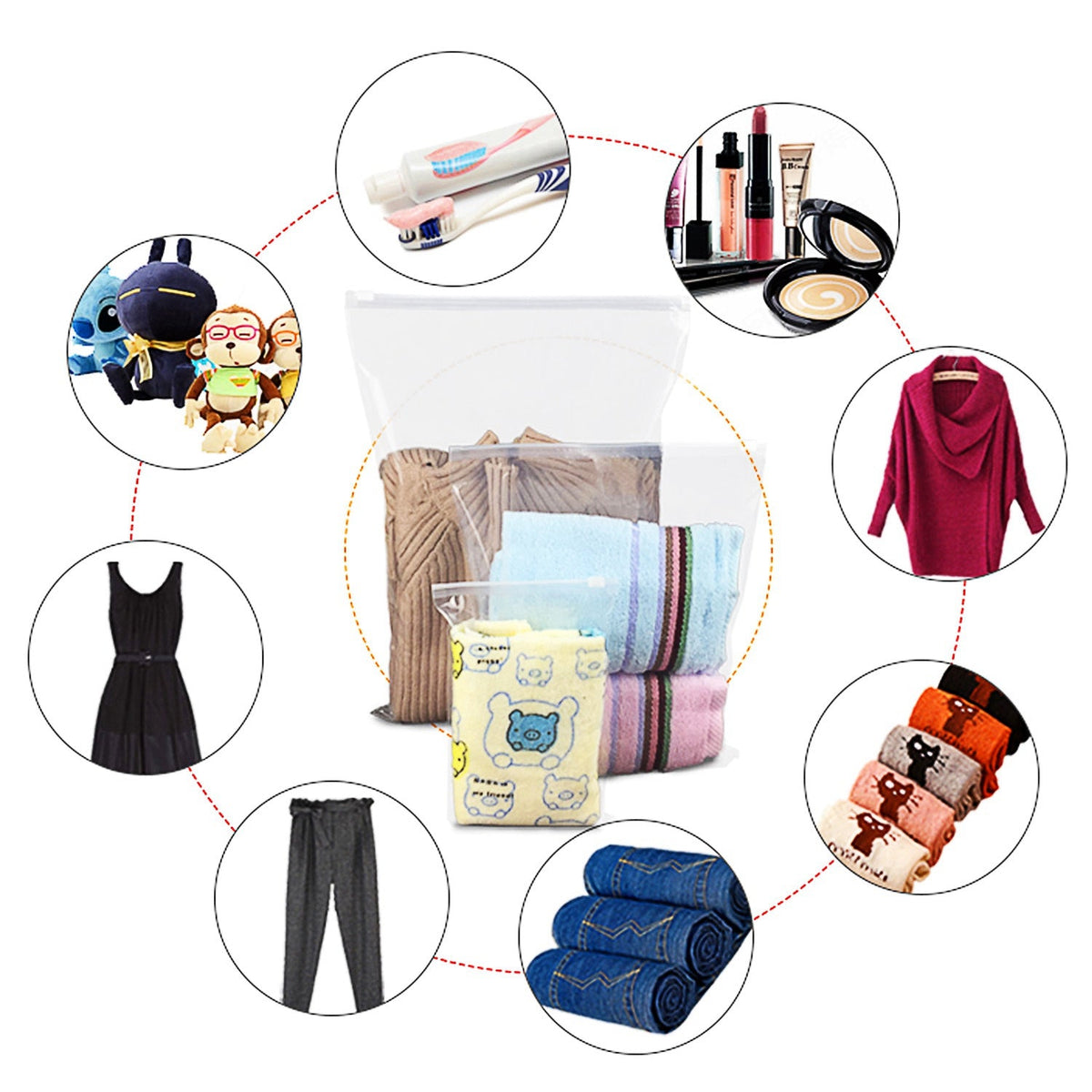 9-Piece Travel Packing Cube Set | Waterproof Luggage Organizer Bags