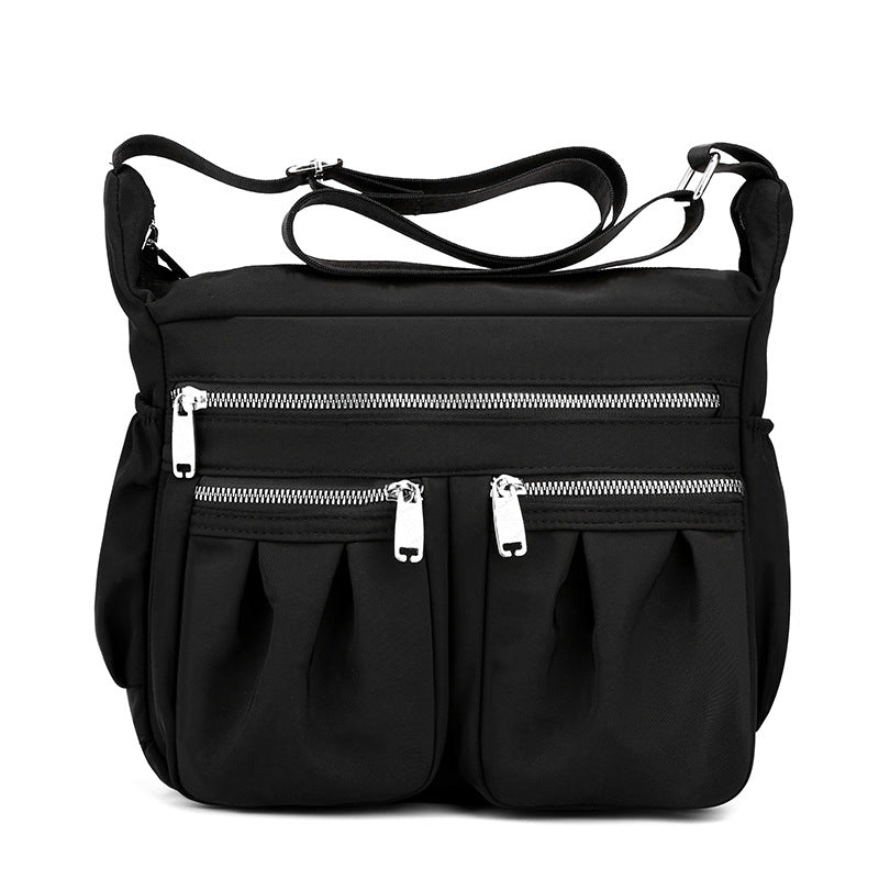 Nylon Multi-Pocket Travel Crossbody Bag