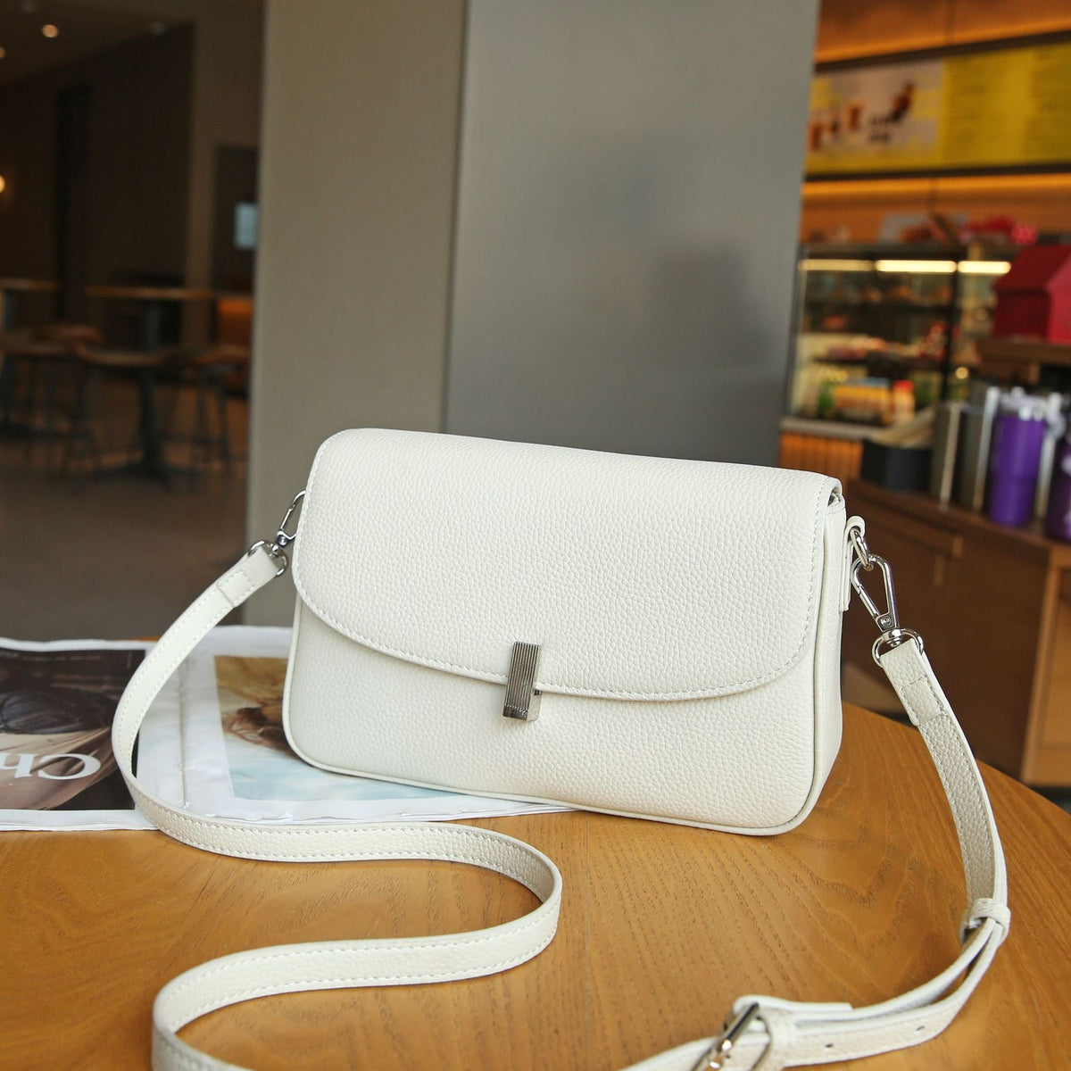 Leather Travel Crossbody Bag