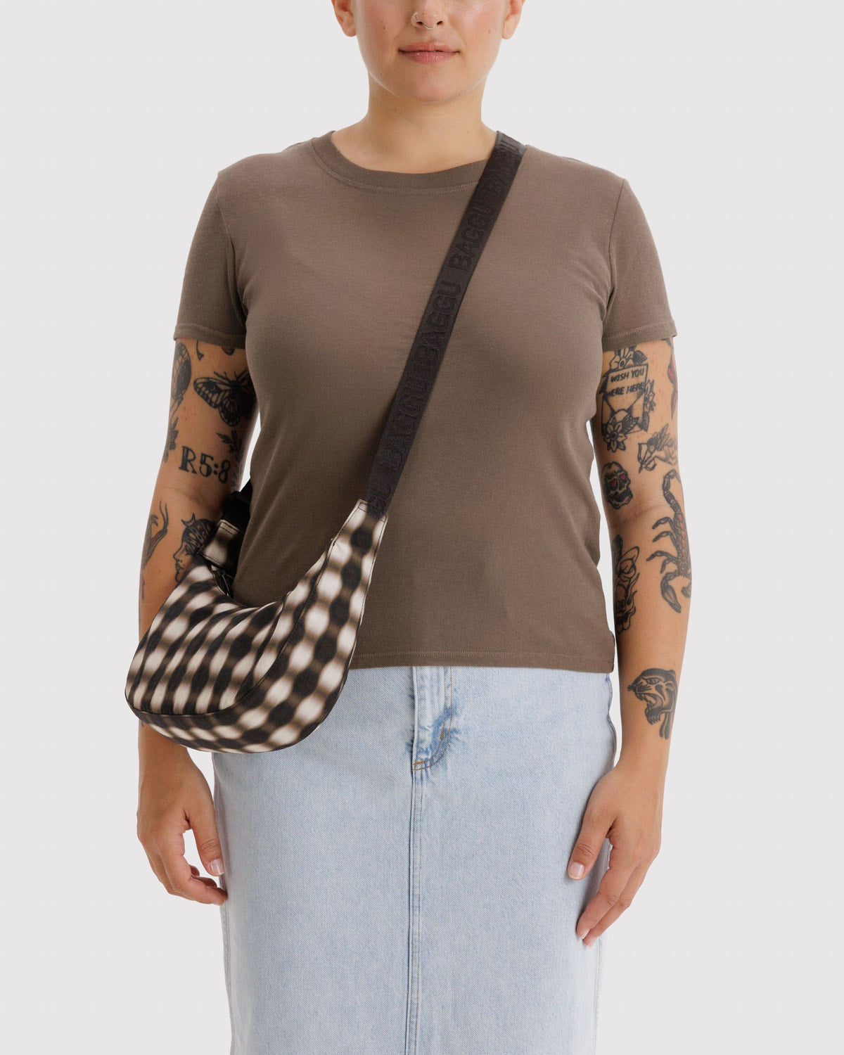 Small Nylon Crescent Bag