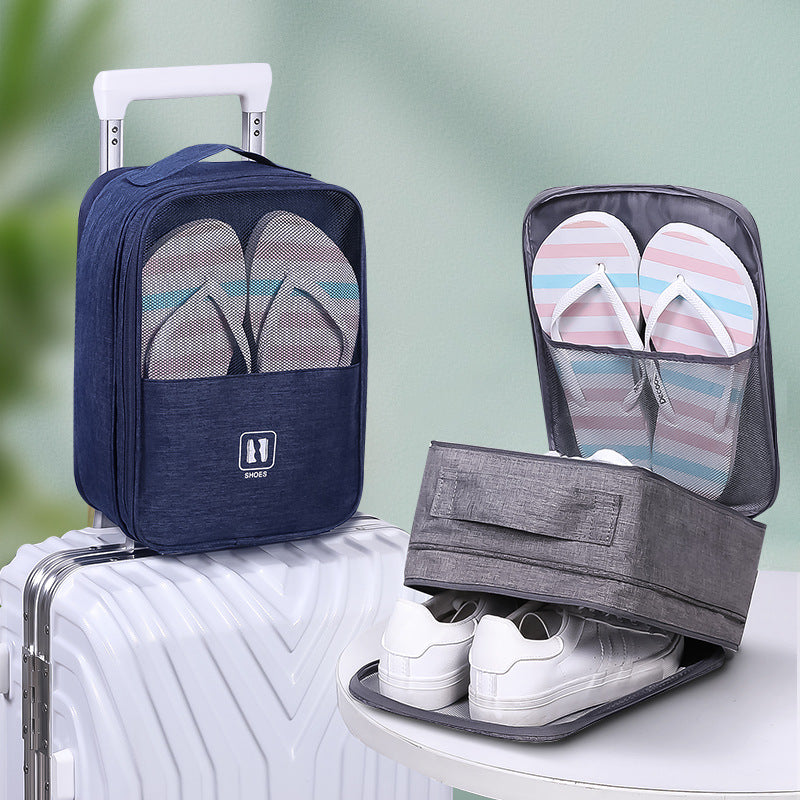 Hayan/Haiying Internet Celebrity Shoe Bag Large Capacity Travel Shoe Cosmetics Bag Portable Shoe Cosmetics Bag Wholesale Manufacturer - image 1