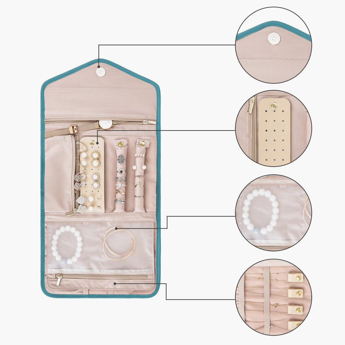 (FREE GIFT)Peri Folding Jewelry Organizer