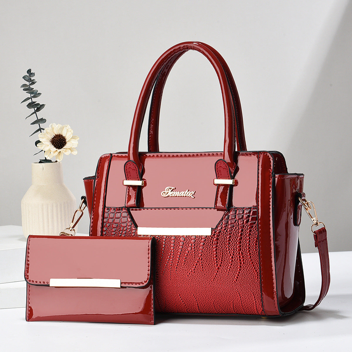 Leather Travel Tote Bag