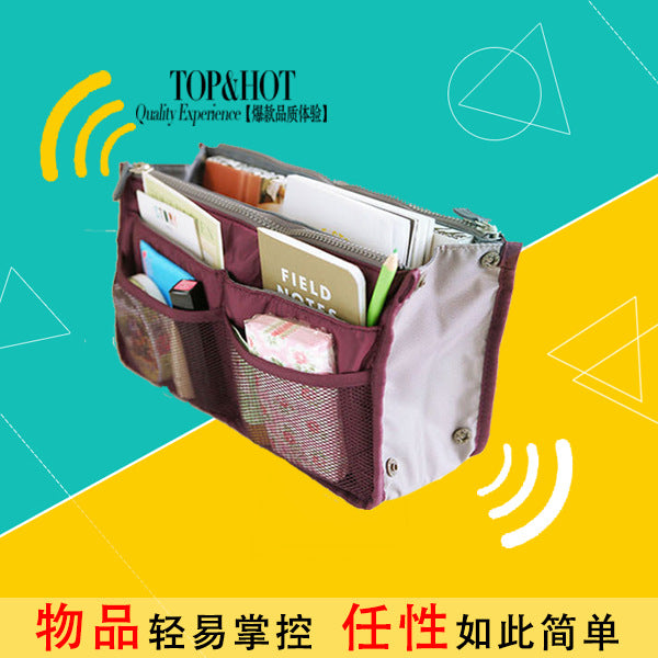 Storage Bag New Large Portable Double Zipper Multi-Function Bag Medium Bag Organizer Korean Style Toiletry Bag Liner Bag - image 1