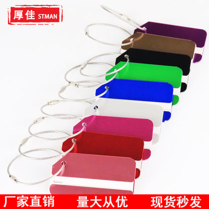Aluminum Alloy Metal Airplane Luggage Tags, Luggage Tags, Id Tags, Multi-Color Wholesale in Stock - image 1