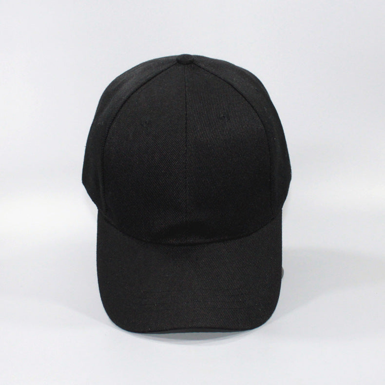 Solid Color Baseball Cap Outdoor Advertising Cap Cap Cap Light Board Cap Curved Brim Hip Hop Hat Men's and Women's Sun Hat Travel - image 3