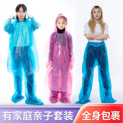 Outdoor Travel Split Raincoat Rain Pants Set Split Drifting Waterproof Thickened Disposable Raincoat Wholesale - image 1
