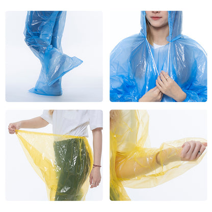 Outdoor Travel Split Raincoat Rain Pants Set Split Drifting Waterproof Thickened Disposable Raincoat Wholesale - image 4