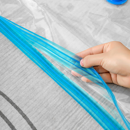 In stock thick transparent vacuum compression bag clothes bag quilt packing and finishing wholesale printing compression storage bag - image 3
