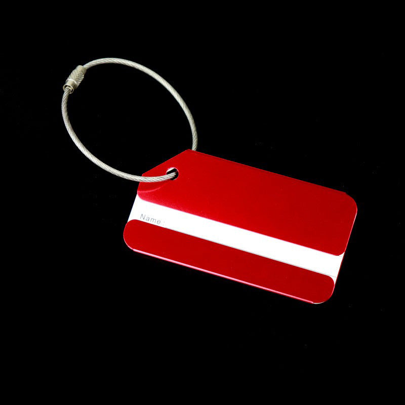 Aluminum alloy luggage tag metal luggage tag tag luggage check-in card aircraft boarding card - image 4