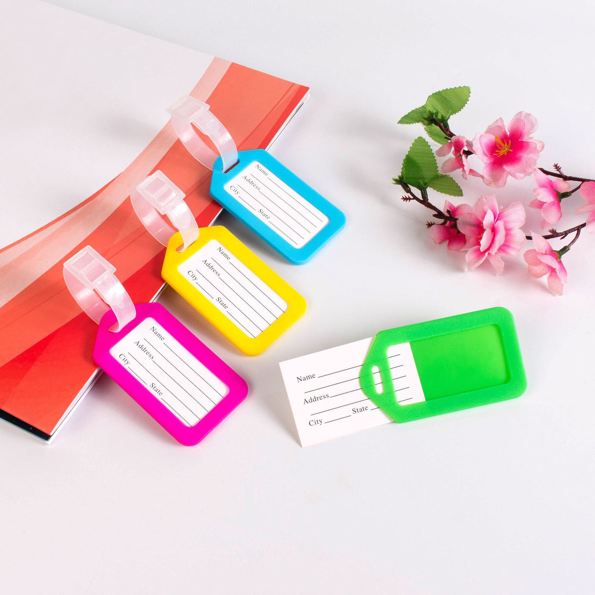 Spot plastic luggage tag label brand name logistics brand luggage case check-in listing aircraft card boarding pass - image 1