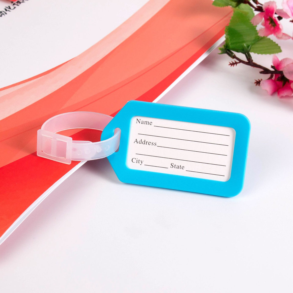 Spot plastic luggage tag label brand name logistics brand luggage case check-in listing aircraft card boarding pass - image 2