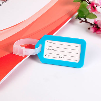 Spot plastic luggage tag label brand name logistics brand luggage case check-in listing aircraft card boarding pass - image 2