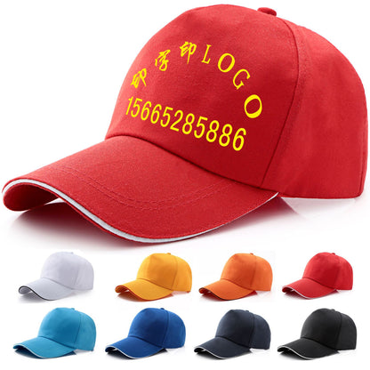 hat baseball cap custom logo advertising cap printing sponge net cap cap student travel cap volunteer cap - image 3