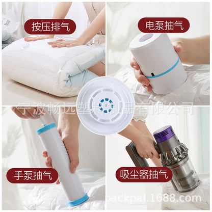 Spot minimalist non-pumping vacuum compression bag wholesale clothes quilt down jacket thickened packing finishing storage bag - image 3