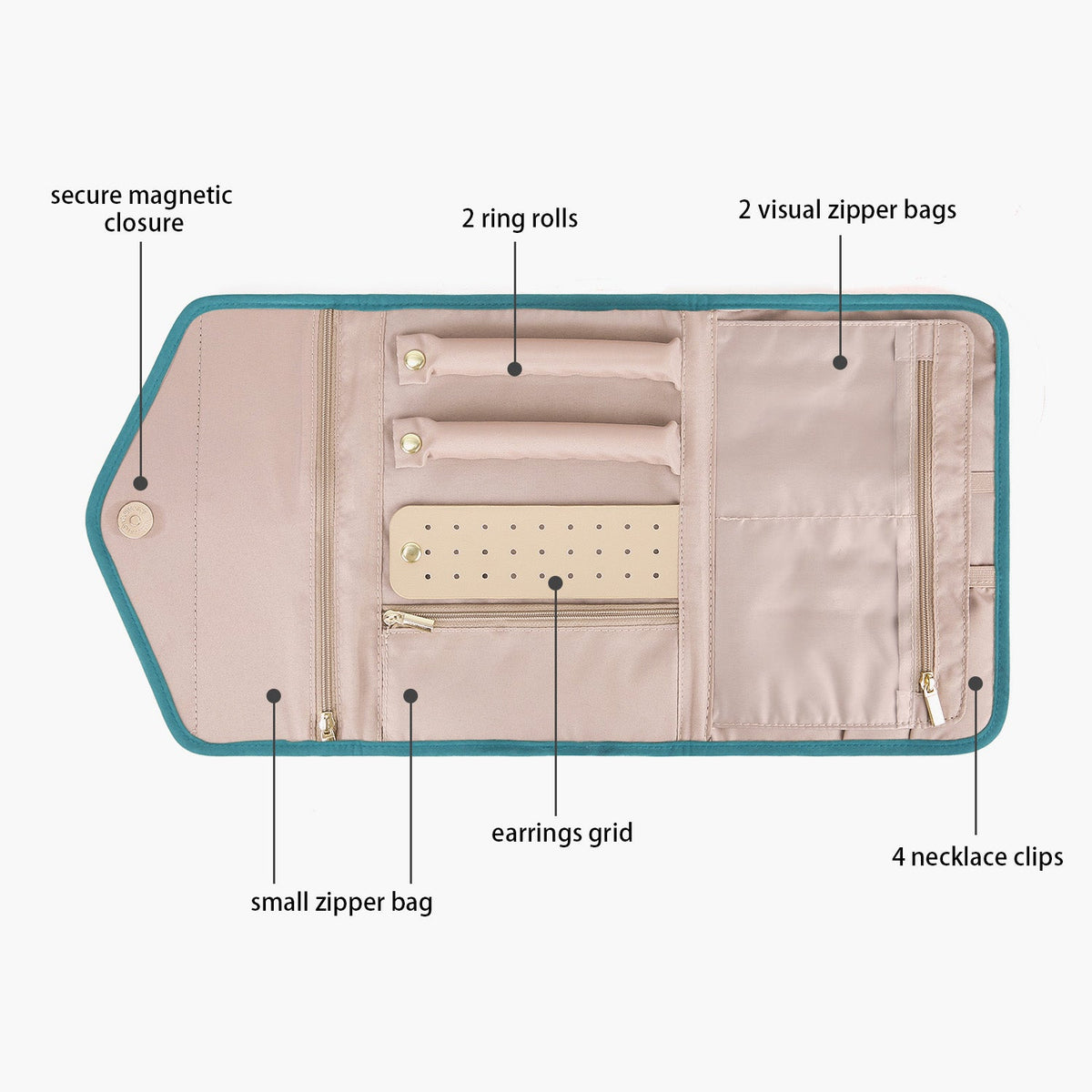 (FREE GIFT)Peri Folding Jewelry Organizer