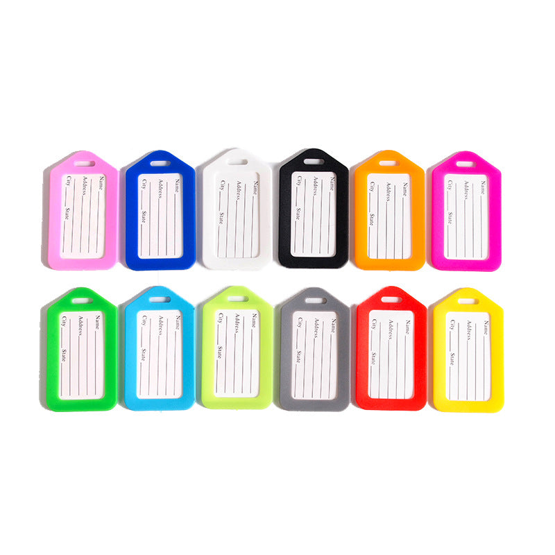 Cross-Border Spot Luggage Tag Travel Study Abroad Pp Suitcase Tag Printed Logo Suitcase Checked Boarding Name Tag - image 5
